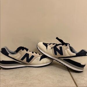 New Balance x Figs Navy and Cream Sneakers